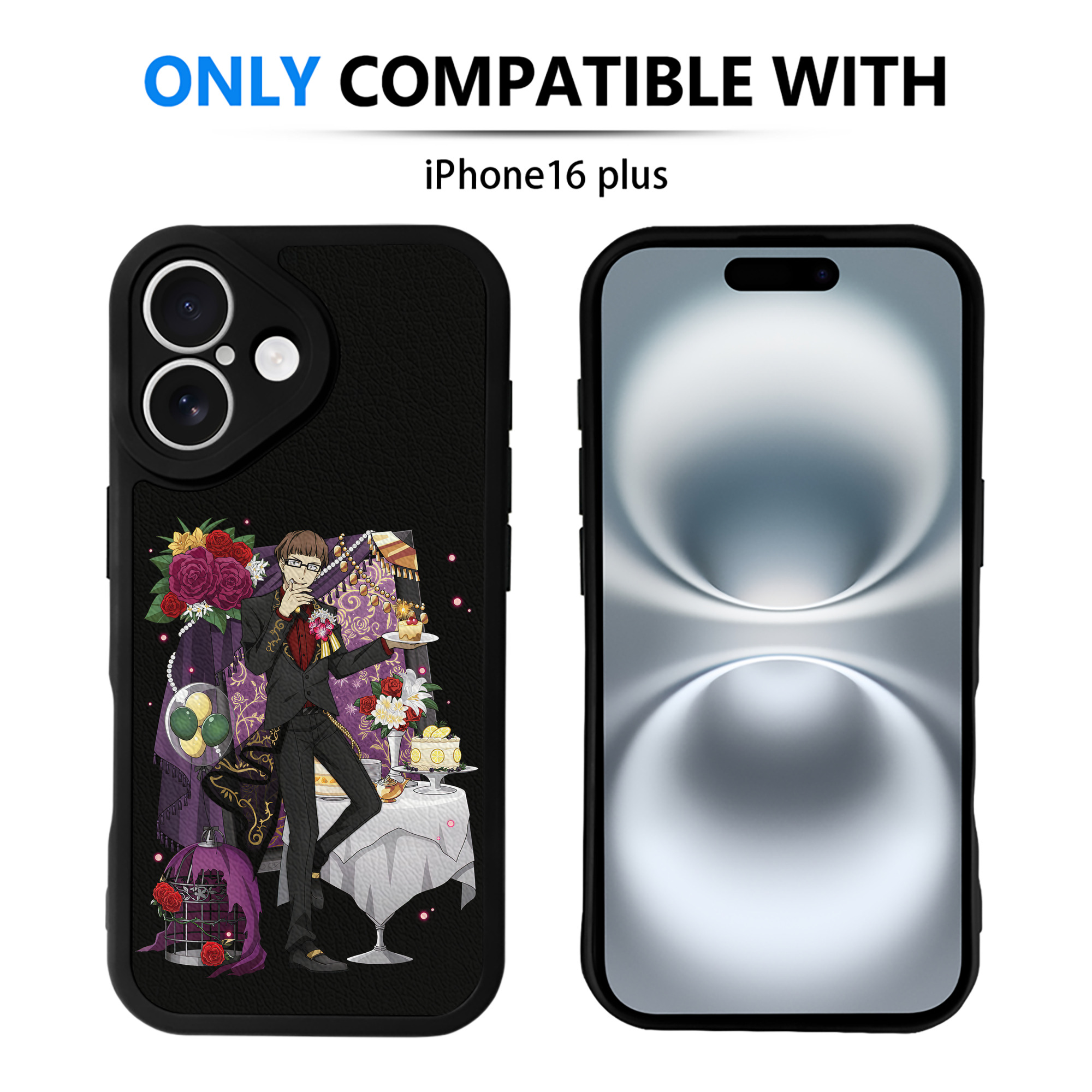 （画像用） 文豪ストレイドッグス Bungo Stray Dogs 【iPhone 16シリーズ対応】シリコンスマホケース（レザー調） 材質：シリコン